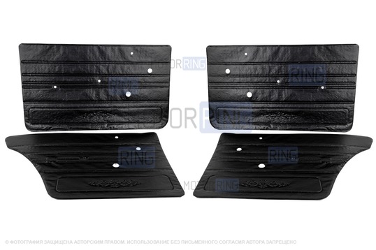 Комплект обивок дверей образца 2106 с металлическими ручками стеклоподъемников и ручками дверей образца 2107 для ВАЗ 2101-2107