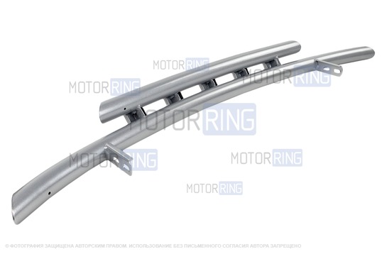 Защита переднего бампера ТехноСфера Труба двойная d51 для Лада Ларгус