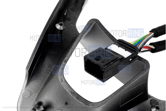 Накладка с кнопками на мультируль без кнопки обогрева для Лада Веста, Икс Рей