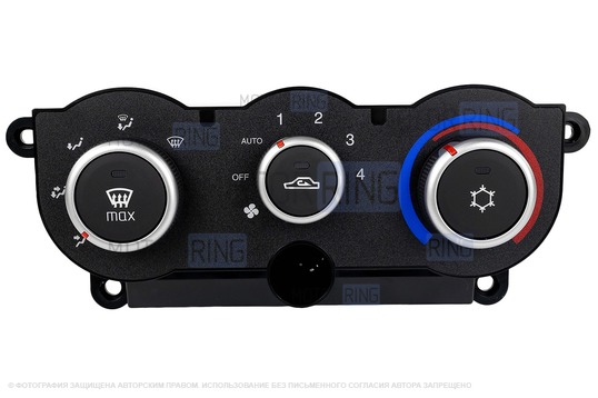 Блок управления климатической установкой BBC с зеленой подсветкой для Лада Калина 2, Гранта, Datsun