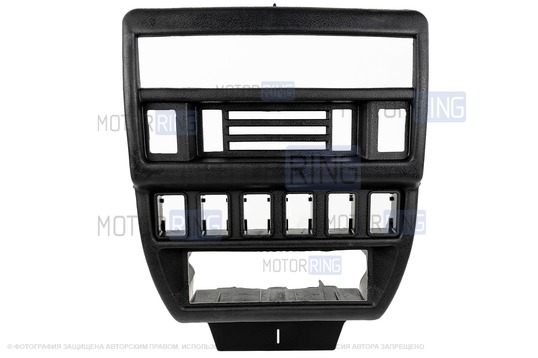 Консоль панели приборов с панелью блока отопителя (белая LED подстветка) для Лада 4х4 (Нива) до 2019 г.в.