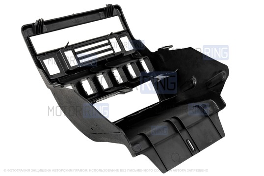 Консоль панели приборов с панелью блока отопителя (белая LED подстветка) для Лада 4х4 (Нива) до 2019 г.в.