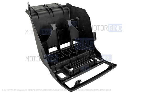 Консоль панели приборов с панелью блока отопителя (синяя LED подстветка) для Лада 4х4 (Нива) до 2019 г.в.