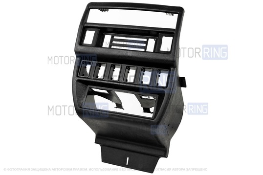 Консоль панели приборов с панелью блока отопителя (красная LED подстветка) для Лада 4х4 (Нива) до 2019 г.в.