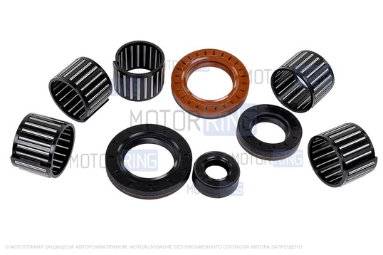 Комплект подшипников 5-ступенчатой КПП 21083-2115 ANDYCAR для ВАЗ 2108-21099, 2110-2112, 2113-2115, Лада Приора