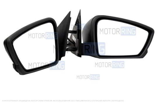 Боковые механические зеркала Salina Лифтбек с обогревом для Лада Гранта, Гранта FL, Калина, Калина 2, Датсун