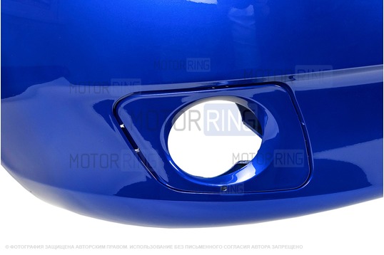 Передний бампер Люкс под ПТФ для Лада Калина