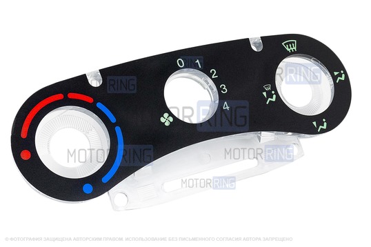 Шкала блока управления отопителем без рамки (облицовки) для Лада Калина, Калина 2, Гранта, Гранта FL, Датсун_1