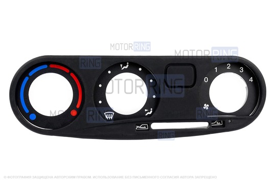 Облицовка рычагов управления отопителем с пластиной символов для Шевроле Нива, лада Нива Тревел