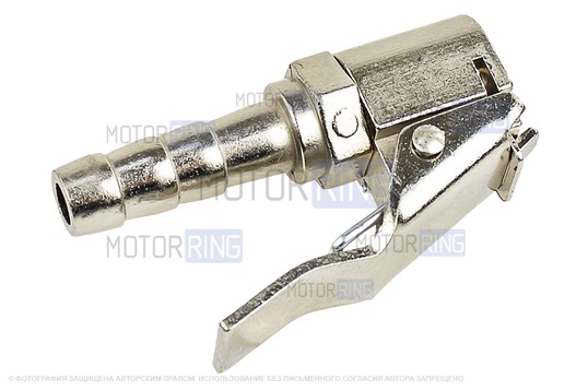 Насадка насоса (автокомпрессора) с клапаном (белая)