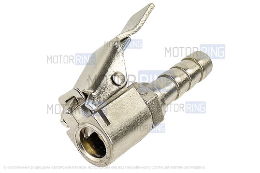 Насадка насоса (автокомпрессора) с клапаном (белая)_1