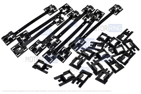 Комплект планок и защелок крепления порогов для Шевроле Нива с 2009 г.в., Лада Нива Тревел_1