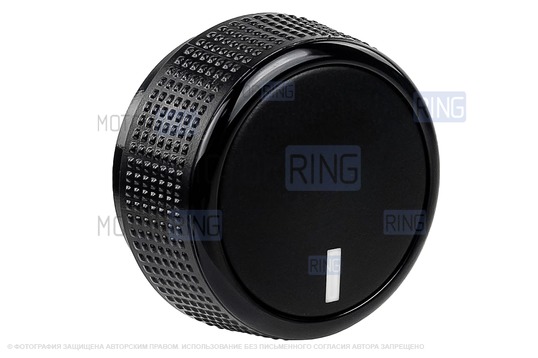 Ручка управления режимами (скоростью) печки с черным лаковым кольцом для Лада Калина, Калина 2, Гранта, Гранта FL, Datsun