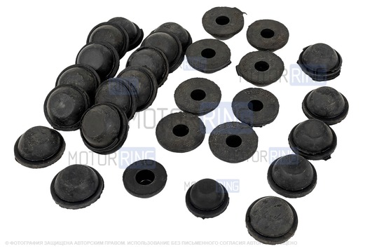 Ремкомплект заглушек технологических отверстий пола (днища) для ВАЗ 2108-21099, 2113-2115