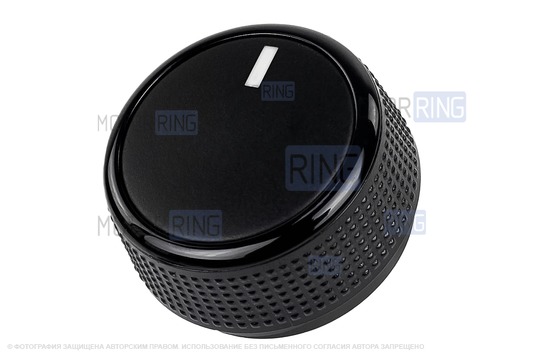 Ручки регулировки температуры, направления и скорости потока воздуха отопителя и рычаг рециркуляции с черными лаковыми вставками для Лада Калина, Калина 2, Гранта, Гранта FL