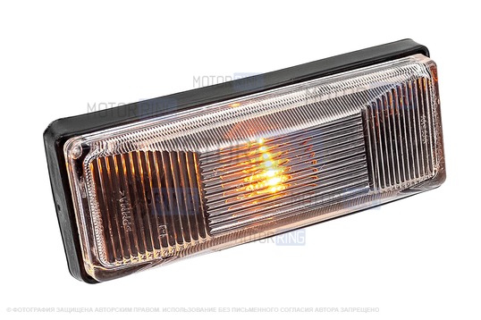 Повторитель указателя поворота белый с черным основанием для ВАЗ 2106, Лада 4х4, Нива Легенд_1