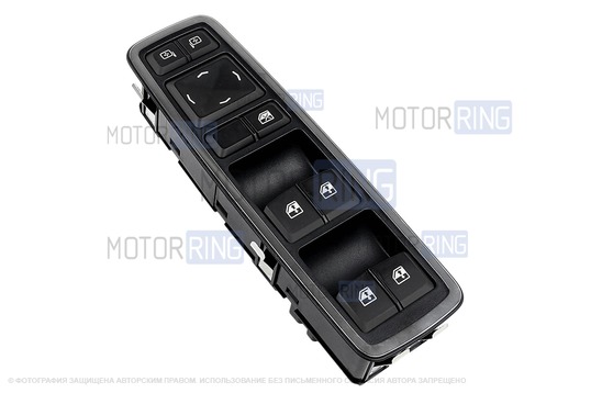 Блок управления стеклоподъемниками без автодоводчиков и зеркалами без электроскладывания в Хром рамке для Лада Веста NG