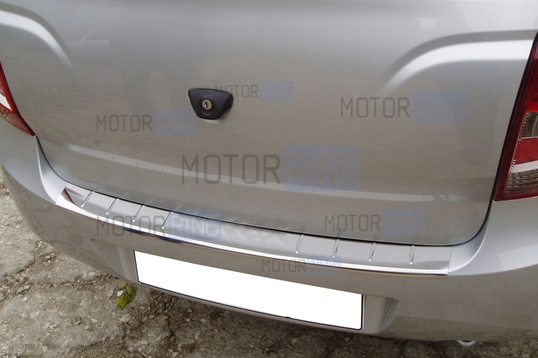 Накладка хромированная с надписью Granta на задний бампер для Лада Гранта седан_1