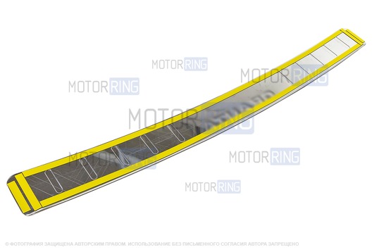 Накладка хромированная с надписью Granta на задний бампер для Лада Гранта седан