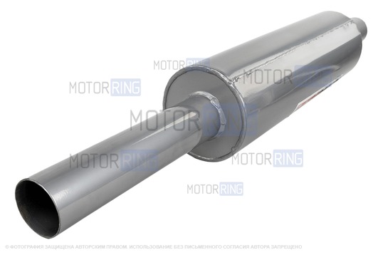 Глушитель прямоточный универсальный Stinger Auto Turbo Racer (Тихий) Turbo Racer диаметр 63мм TEAM 80 