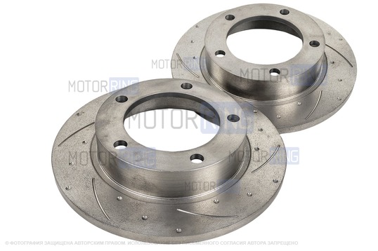 Комплект передних тормозов GTS под суппорт 2108 для Лада 4х4 (Нива) до 2016 г.в., Нива Тревел, Шевроле Нива