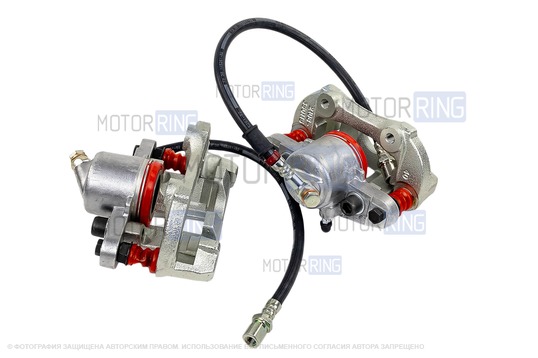 Комплект передних тормозов GTS под суппорт 2108 для Лада 4х4 (Нива) до 2016 г.в., Нива Тревел, Шевроле Нива