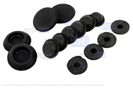 Ремкомплект заглушек технологических отверстий пола (днища) для ВАЗ 2105, 2107