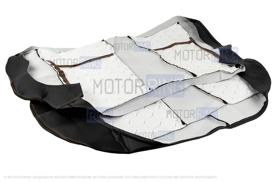 Обивка сидений (не чехлы) экокожа с алькантарой (цветная строчка Соты) для ВАЗ 2108-21099, 2113-2115, 5-дверная Лада 4х4 (Нива) 2131