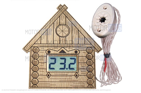 Термометр электронный ТЭС-Люкс Pt в корпусе из липы с декоративным датчиком_1