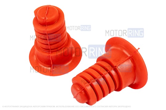 Буферы капота красные для ВАЗ 2110-2112, Лада Калина, Калина 2, Приора, Гранта, Ларгус, Шевроле Нива, Датсун_1