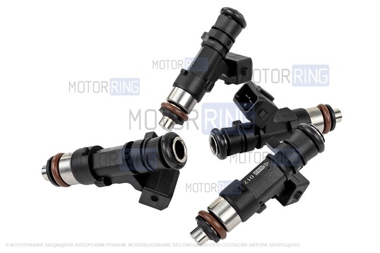 Комплект форсунок ВИЭ 017 для 8 кл ВАЗ 2110-2112, 2113-2115, Лада Калина, Калина 2, Гранта, Приора, 4х4, Нива Легенд, Нива Тревел, Шевроле Нива