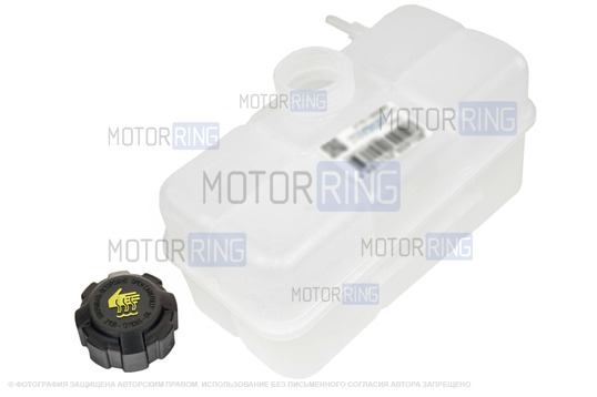 Расширительный бачок (2 штуцера) с крышкой образца 2108 для Лада Приора без кондиционера_1