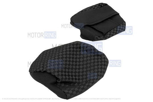 Обивка (не чехлы) сидений Recaro (черная ткань, центр Ультра) для ВАЗ 2110, Лада Приора седан