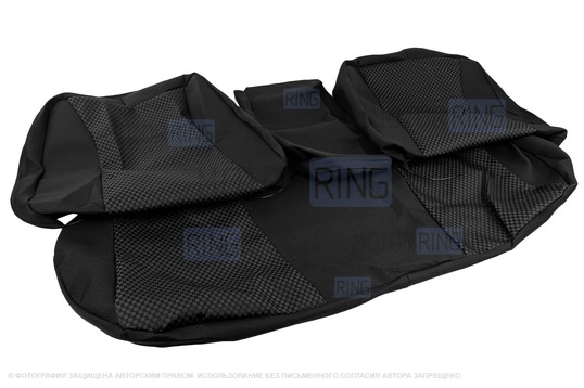 Обивка (не чехлы) сидений Recaro (черная ткань, центр Ультра) для ВАЗ 2110, Лада Приора седан