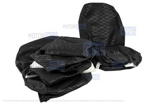 Обивка сидений (не чехлы) центр термотиснение Трек для Шевроле Нива после 2014 г.в., Лада Нива 2123