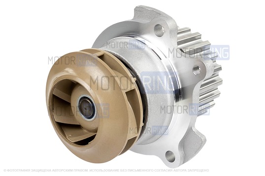 Водяной насос (помпа) Luzar Turbo для 16 кл Лада Приора, Калина, Калина 2, Гранта, Гранта FL, Датсун, Веста, Веста NG, Икс Рей, Ларгус, Ларгус FL, Искра, ВАЗ 2114 Супер Авто