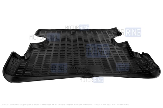 Полиуретановый коврик Rezkon в багажник для 5-дверных Лада 4х4 (Нива) до 2016 г.в.