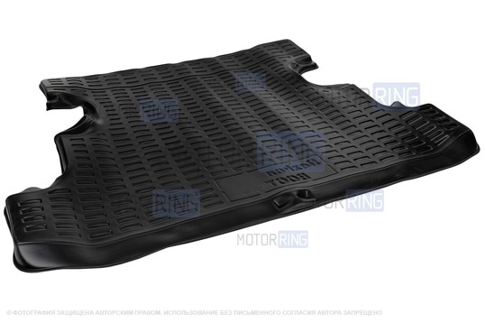 Полиуретановый коврик Rezkon в багажник для 5-дверных Лада 4х4 (Нива) до 2016 г.в.