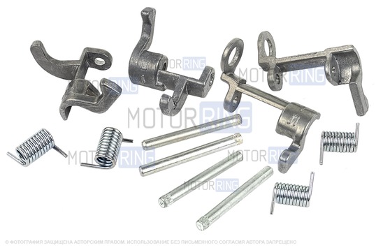 Ремкомплект передних и задних наружных ручек (под крючок) для Лада Калина, Калина 2, Гранта до 2015 г.в._1