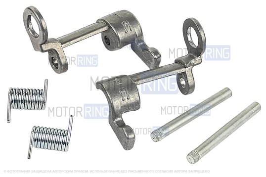 Ремкомплект передних и задних наружных ручек (под кольцо) для Лада Калина 2, Гранта с 2015 г.в., Гранта FL, Нива Тревел, Шевроле Нива