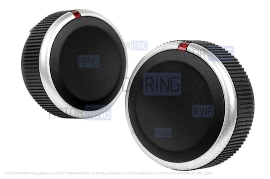 Ручки регулировки блока отопителя серебристое кольцо для Хендай Солярис_1