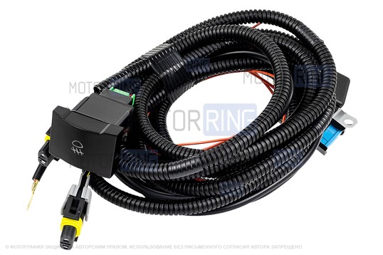 Комплект проводки подключения противотуманных фар Cargen (H11-H27) для Hyundai Solaris до 2014 г.в._1