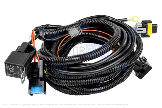 Комплект проводки подключения противотуманных фар Cargen (H11-H27) для Hyundai Solaris до 2014 г.в.