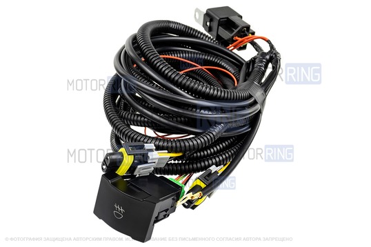 Комплект проводки подключения противотуманных фар Cargen (H11-H27) для Hyundai Solaris до 2014 г.в.