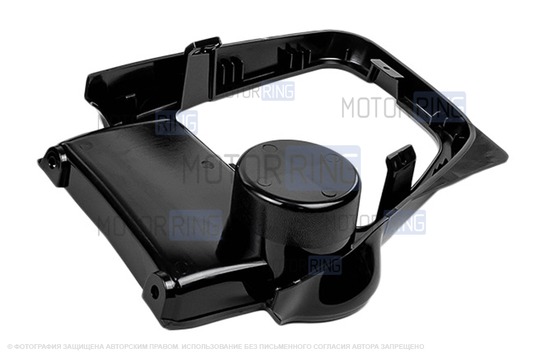 Рамка КПП консоли черная глянцевая в стиле Приоры 2 для Лада Приора до 2013 г.в.