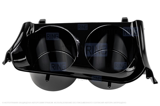 Щиток передней панели под магнитолу 9-дюймов с облицовкой комбинации и подстаканниками для ВАЗ 2108-21099, 2113-2115