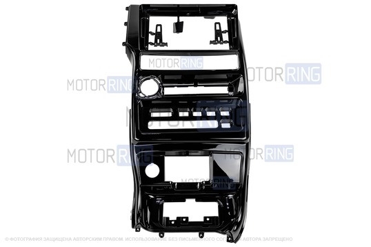 Щиток передней панели под магнитолу 9-дюймов с облицовкой комбинации и подстаканниками для ВАЗ 2108-21099, 2113-2115