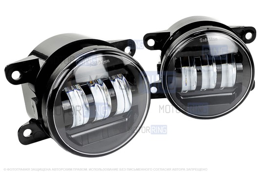 Диодные ПТФ Sal-Man 30W 2800lux для Лада Гранта FL, Веста, Веста NG, Икс Рей, Ларгус FL, Нива Урбан, Рено