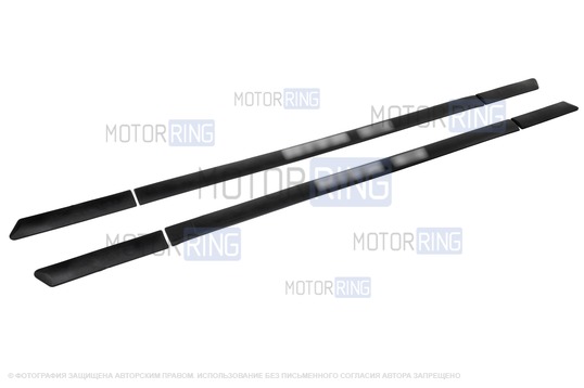 Резиновые протекторы (молдинги) на двери с названием модели для Лада 4х4, Нива Легенд
