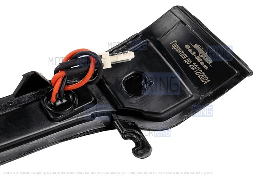 Бегающие повторители поворота Sal-Man Лексус Стайл тонированные с квадратными секциями в зеркала образца от 2014 года для Лада Гранта, Гранта FL, Калина, Калина 2, Датсун